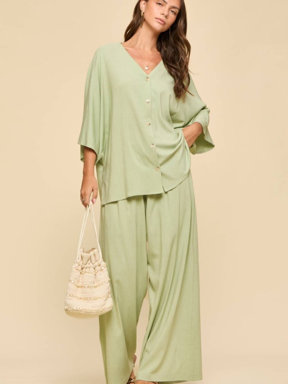 Elle Sage Escape Linen Set